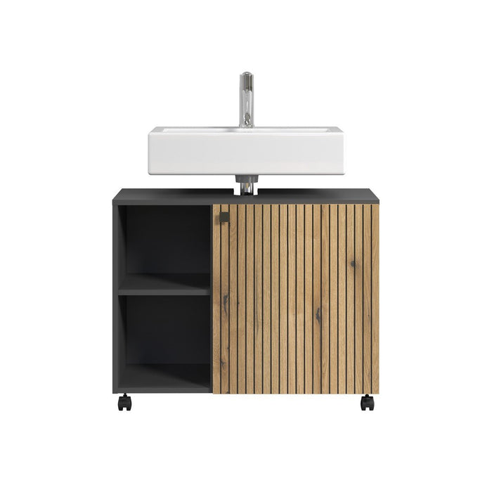 Calicosy - Onderkast met wielen, 1 deur en 2 open PUREBLISS - H64 cm