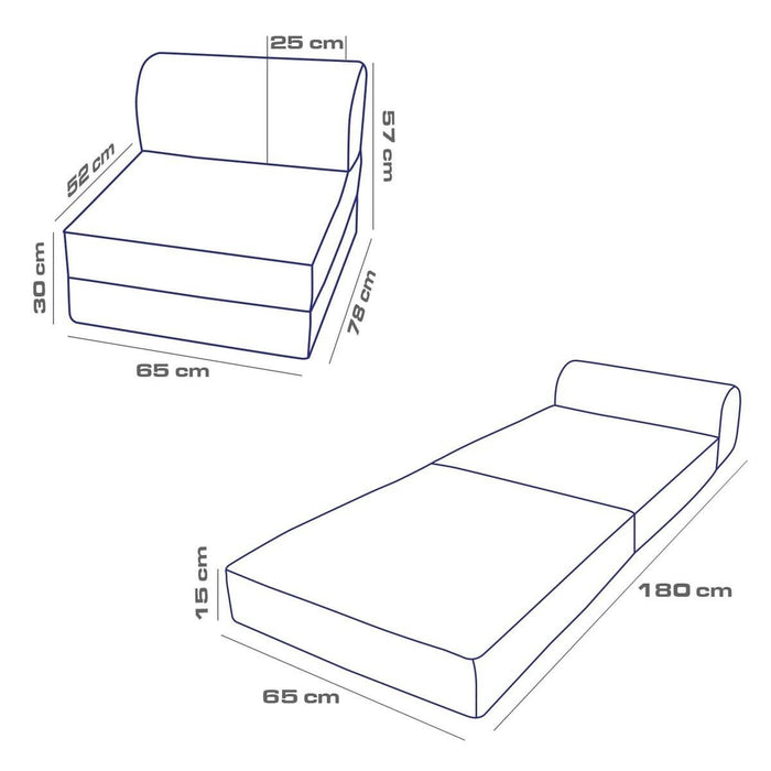 Calicosy - Fauteuil MAGIC - B65 cm - Grijs