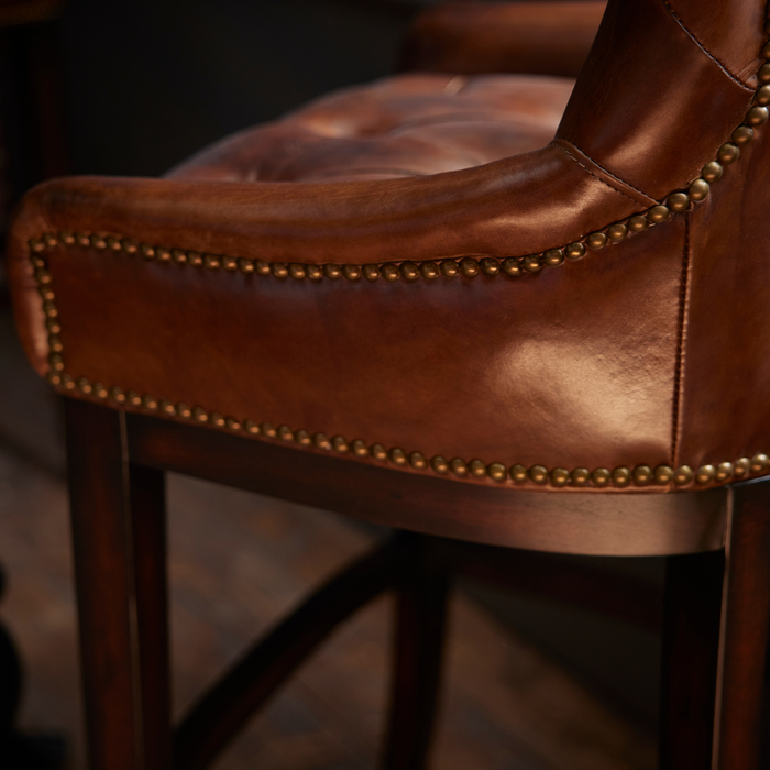 Calicosy - GENT Barkruk van leer - B121 cm - Bruin