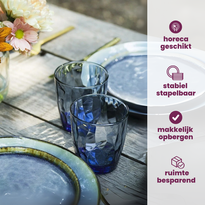 Cosy & Trendy Espresso kopjes Laguna Blue Grey - 140 ml - 4 Stuks