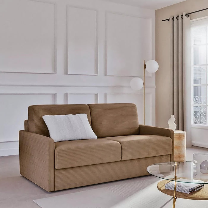 Calicosy - Slaapbank 3-zits in geribbeld fluweel Cosenza -