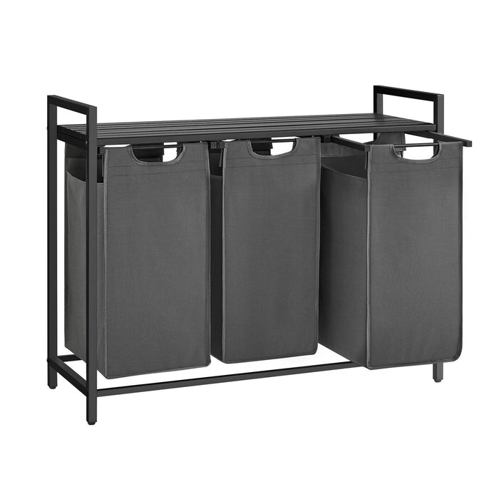 Calicosy - Wasmand 3 compartimenten - H72 cm