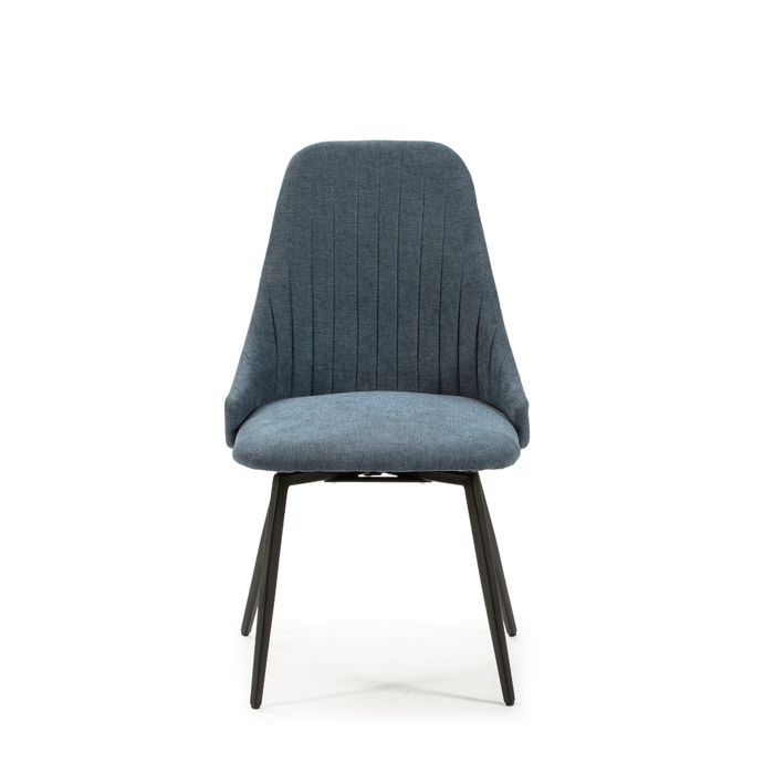 Calicosy - Set van 2 draaibare stoelen ELMA - H47 cm - Blauw