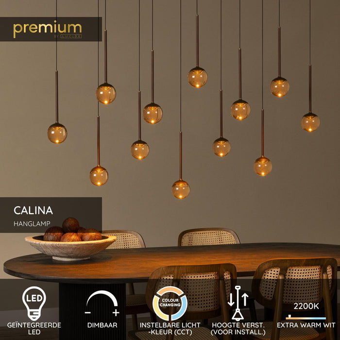 Lucide Premium CALINA Hanglamp - Koffie