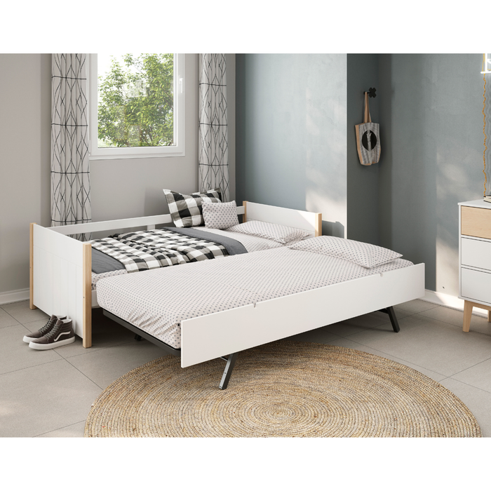 Calicosy - CLÉMENCE-bed - B200 cm - Wit