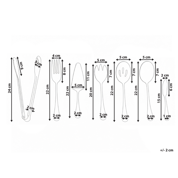 Beliani - ZITI - Bestekset 7-delig - Goud - RVS