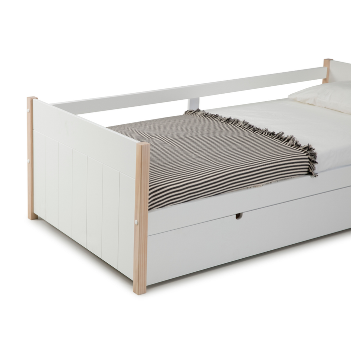 Calicosy - CLÉMENCE-bed - B200 cm - Wit