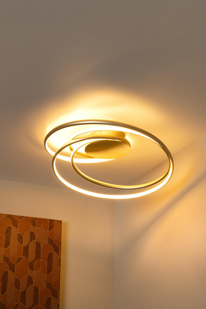 Lucide Premium SARDANA Plafonnière - Mat Goud | Messing