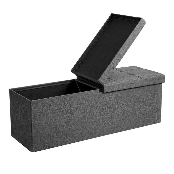 Calicosy - Opbergdoos met opvouwbare deksel - H38 cm - Grijs