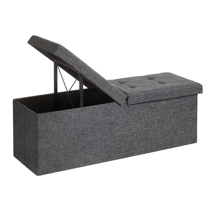 Calicosy - Opbergdoos met opvouwbare deksel - H38 cm - Grijs