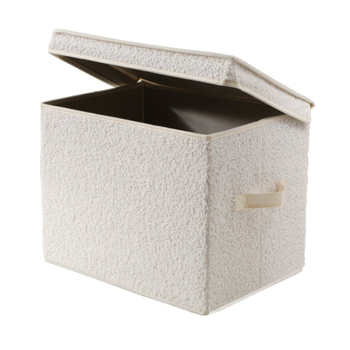 Calicosy - Hoge opbergdoos met deksel - H30 cm - Ongebleekt