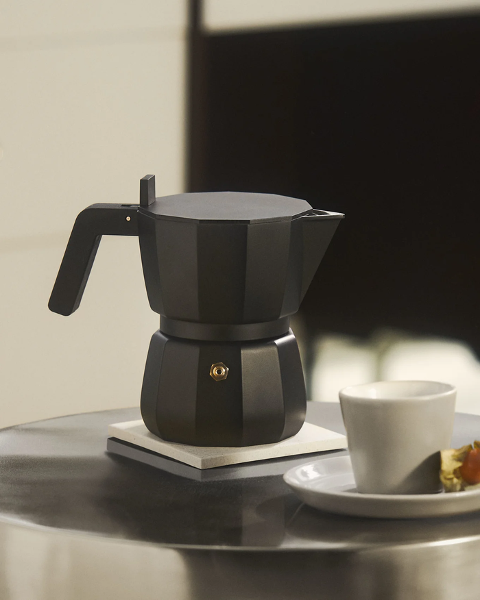 Alessi Percolator Moka Black - DC06|3 B - 3 kops - door David Chipperfield