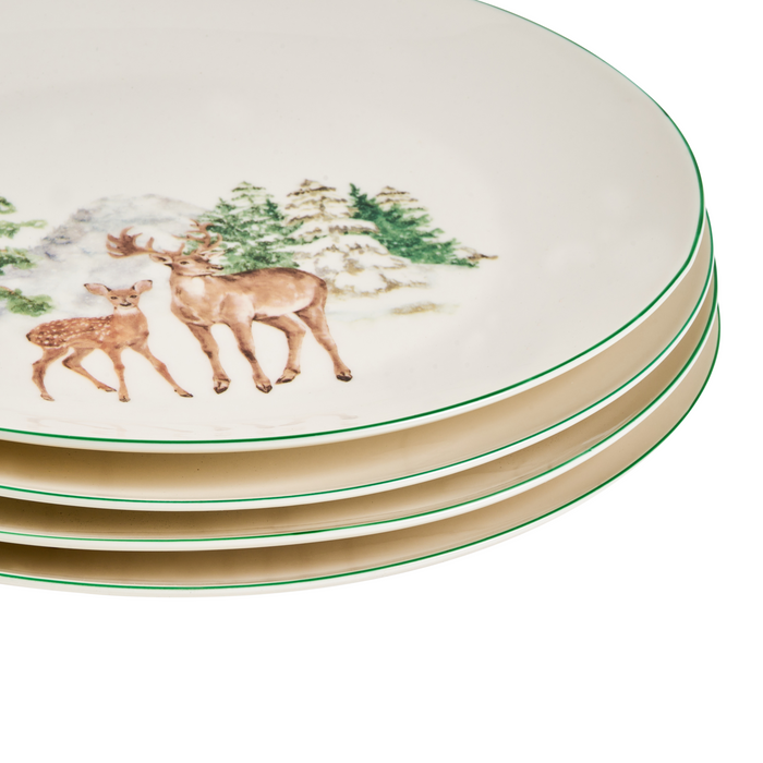 Beliani - CHILI - 12-delige serviesset - Wit - Porselein