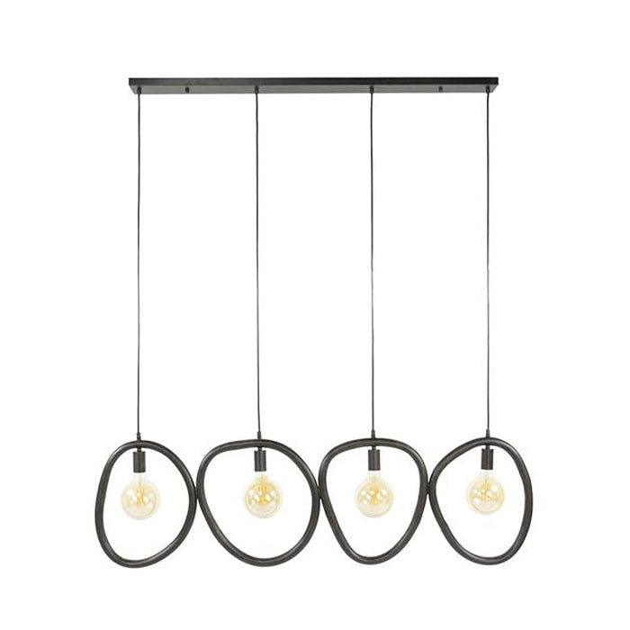 Hoyz Collection - Hanglamp Pebble 4 Lichts - Artic Zwart