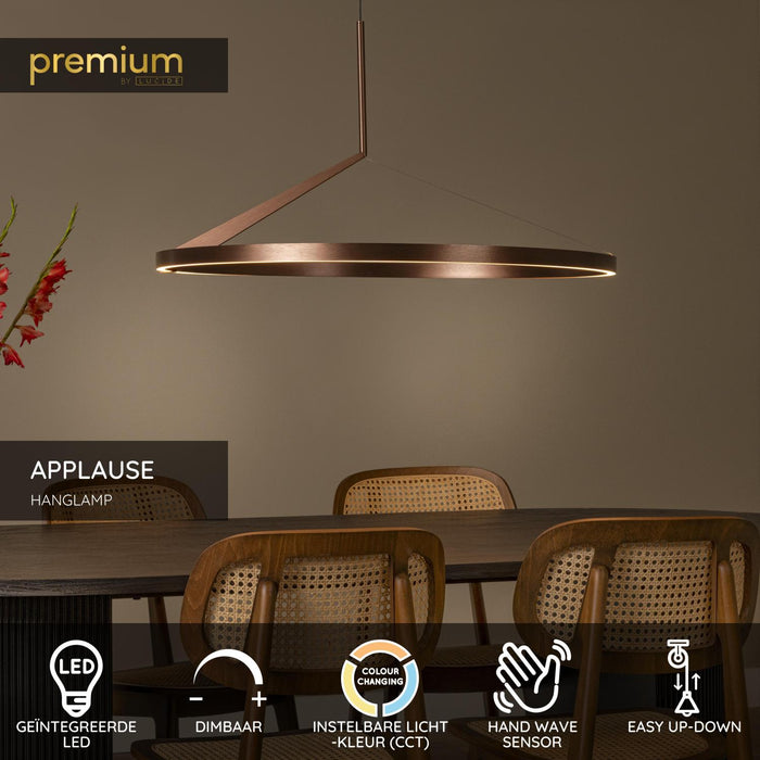Lucide Premium APPLAUSE Hanglamp - Koffie