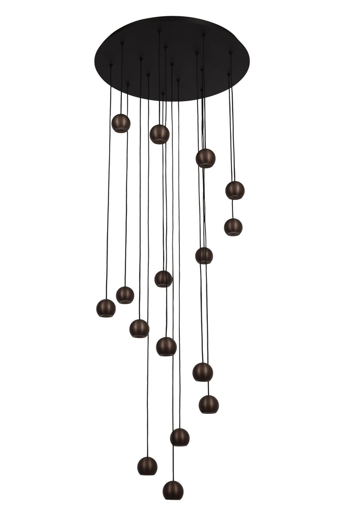 Lucide Premium MONTANA Hanglamp - Koffie