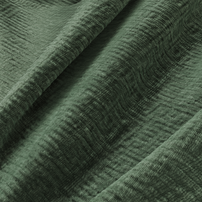 Vijfzitsbank met smaragdgroen patroon, links gericht