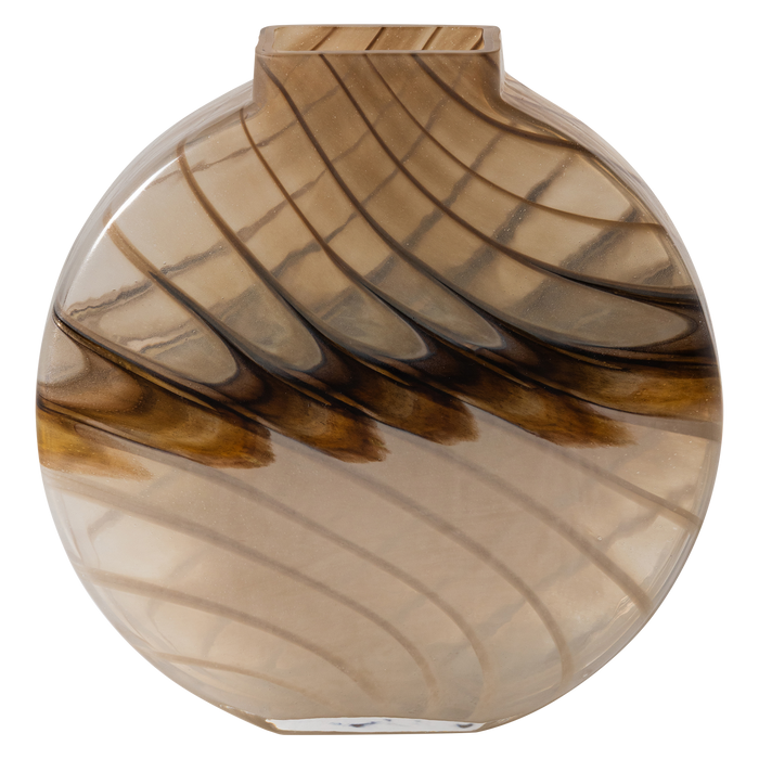 WOOOD Norbert Vaas - Handgevormd - Glas - Bruin - 26x25x8