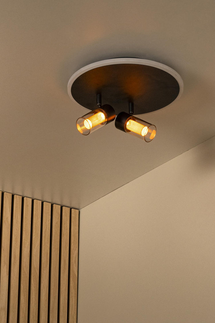 Lucide EVERINA Plafonnière - Zwart