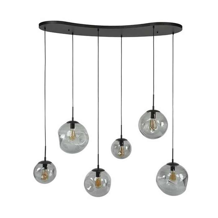 Hoyz Collection - Hanglamp Stellar Black 6-lichts - Artic Zwart