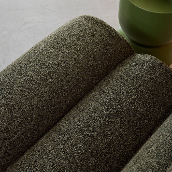 sweeek - Stoffen fauteuils effect alpaca 1 zitplaats (set van 3)