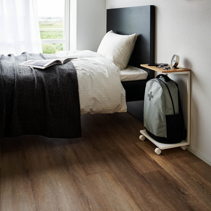 Yamazaki Tower Bijzettafel op wielen semi gesloten - Wit