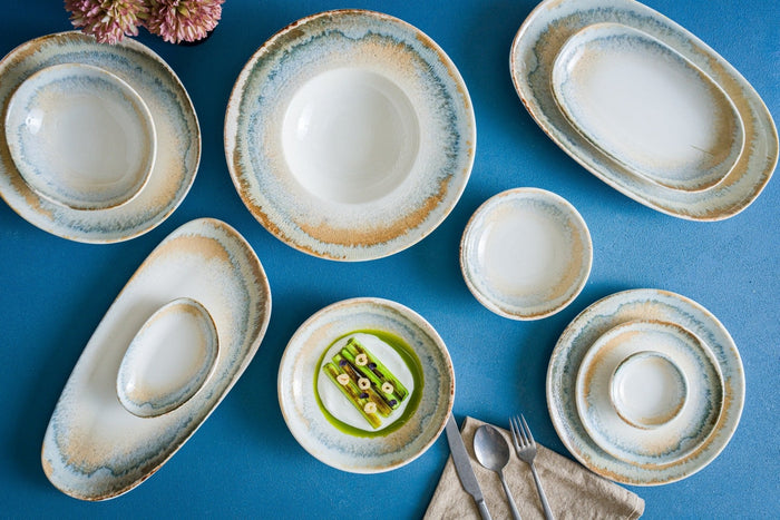 Bonna Dinerbord - Knidos - Porselein - 33 cm - set van 6