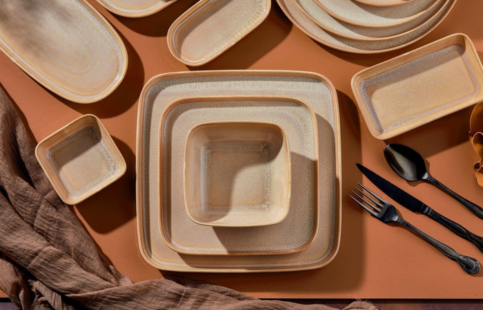 Rinart Diep bord - Mira - Porselein - 25 cm (1300cc) - set van 6