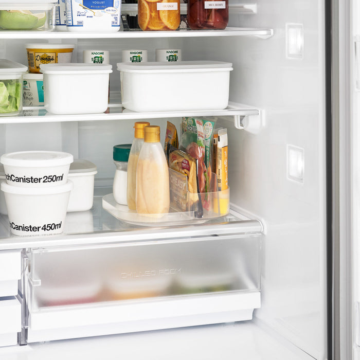 Yamazaki Tower Opbergbakje draaibaar met compartimenten smal - Wit