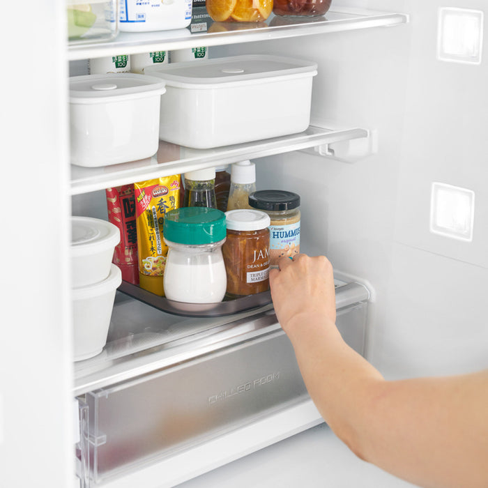 Yamazaki Tower Opbergbakje draaibaar smal - Zwart