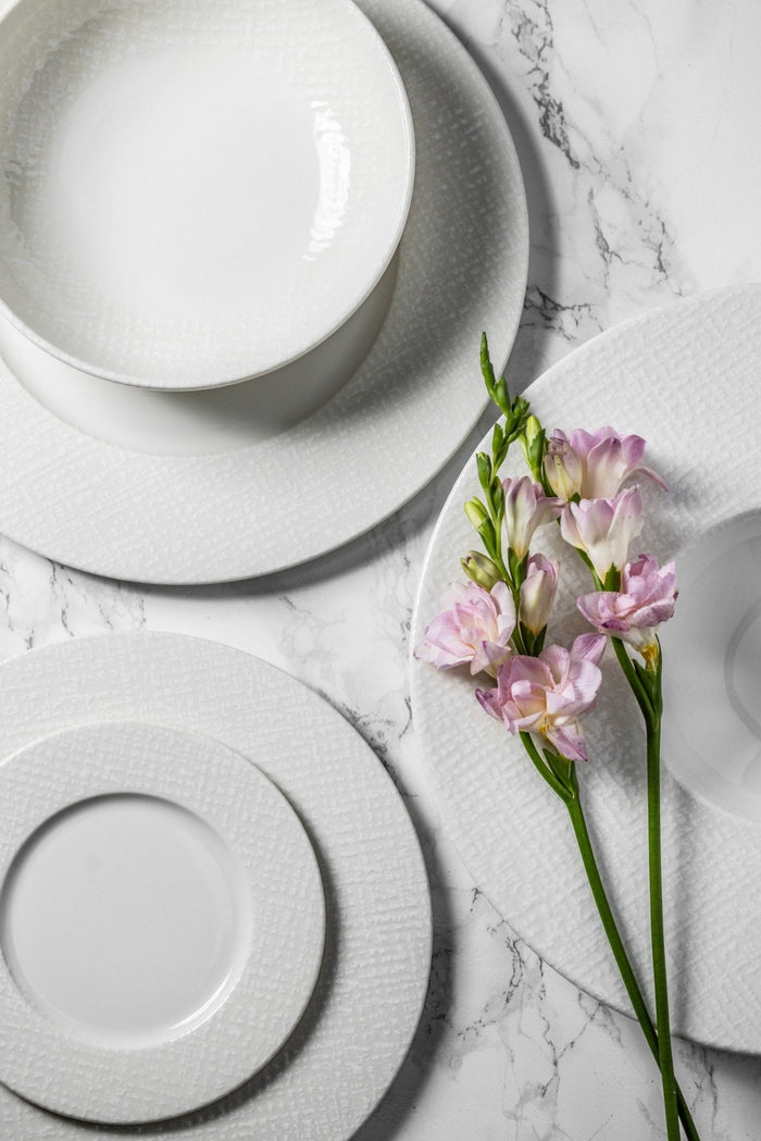 Bonna Dinerbord - Patch Neat - Porselein - 28 cm - set van 6