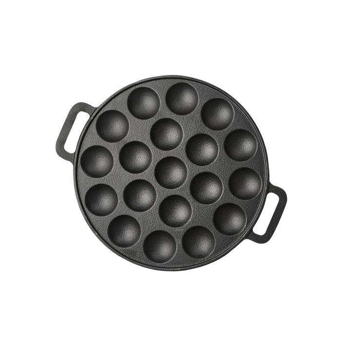 Byron gietijzeren poffertjespan - complete set
