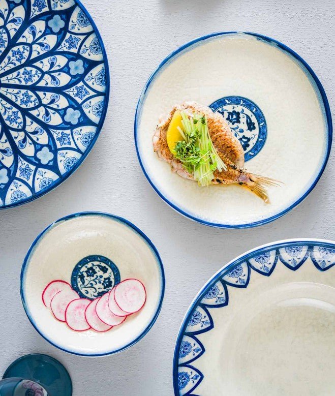 Bonna Dinerbord - Esnaf - Porselein - 27 cm - set van 6