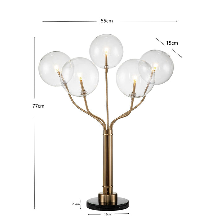 Tafellamp Future View 72cm goud Kare Design