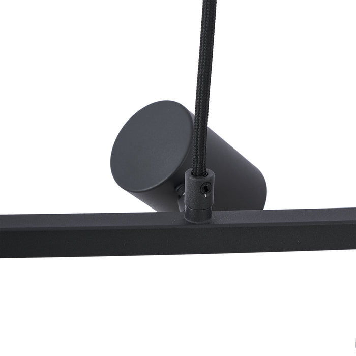 QAZQA Moderne hanglamp zwart 6-lichts - Jeana Straight