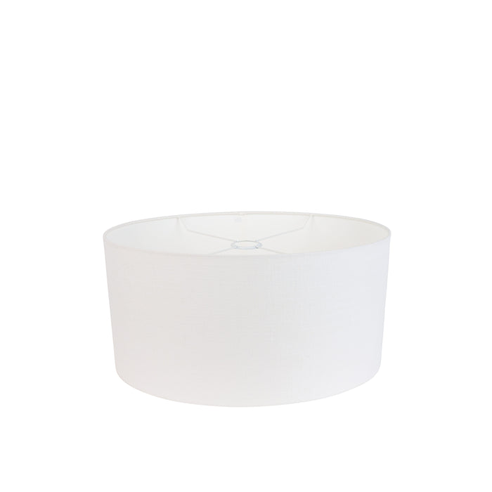 QAZQA Linnen lampenkap wit ovaal 50|33|25