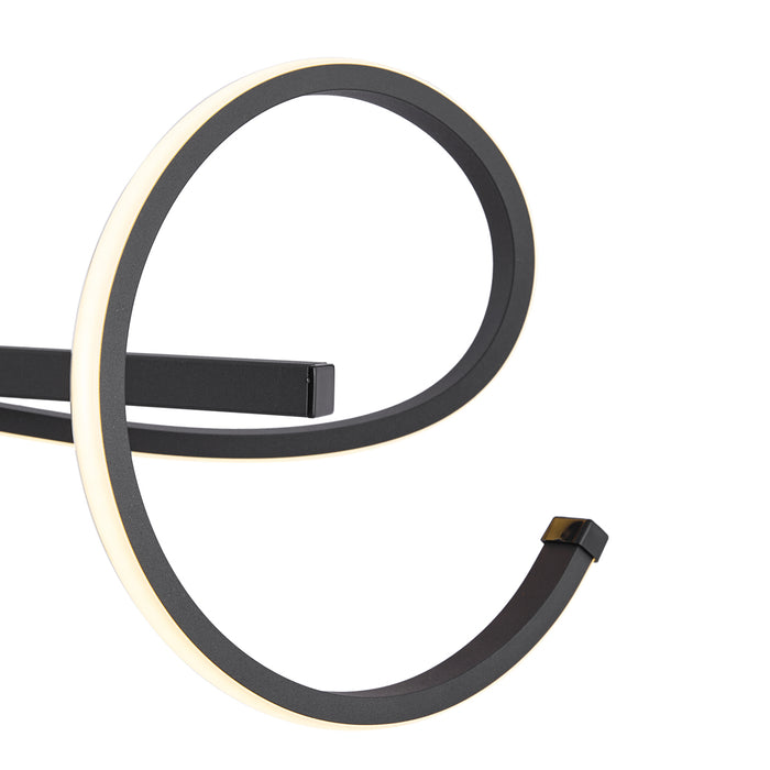 QAZQA Design hanglamp zwart langwerpig 3-staps dimbaar - Krisscross