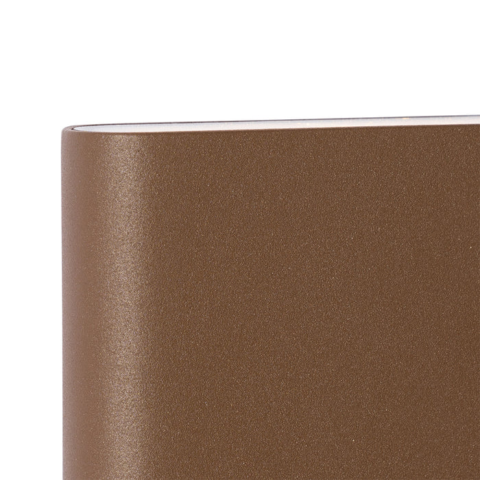 QAZQA Moderne buiten wandlamp roestbruin 11,5 cm incl. LED IP65 -