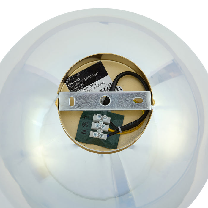 QAZQA Art Deco plafondlamp goud met regenboog glas - Sandra