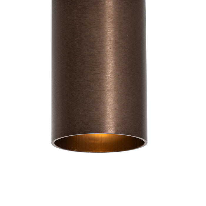 QAZQA Moderne spot donkerbrons 5,5 cm - Tuba