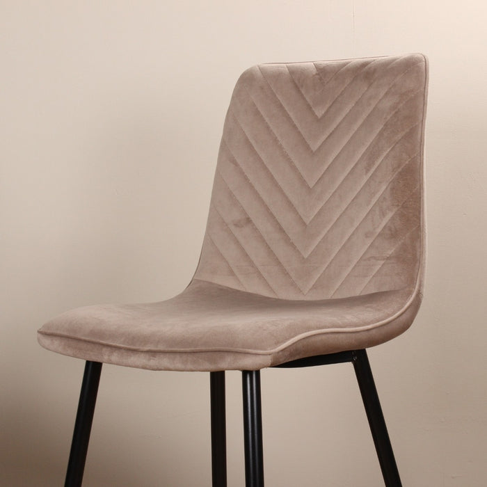 DS4U - Gaby eetkamerstoel velvet champagne