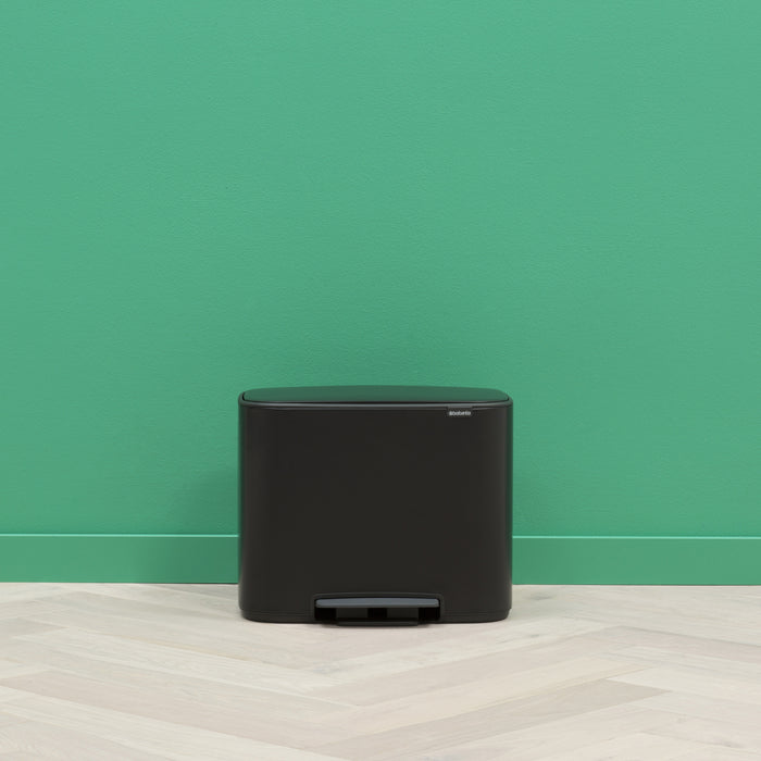 Brabantia Bo Pedaalemmer 3 x 11 L - Zwart