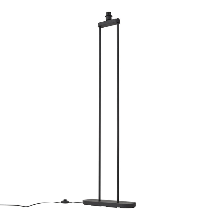 QAZQA Moderne vloerlamp zwart - Thijmen