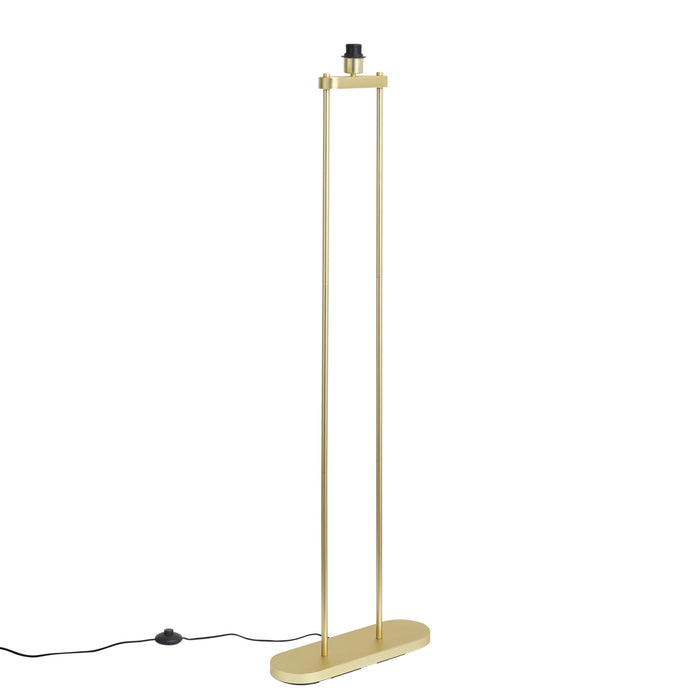 QAZQA Moderne vloerlamp messing - Thijmen