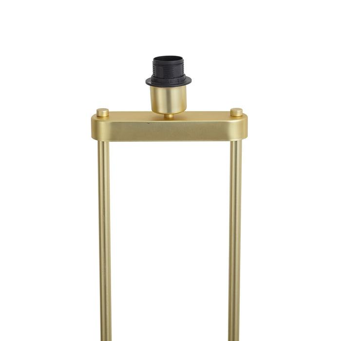 QAZQA Moderne vloerlamp messing - Thijmen