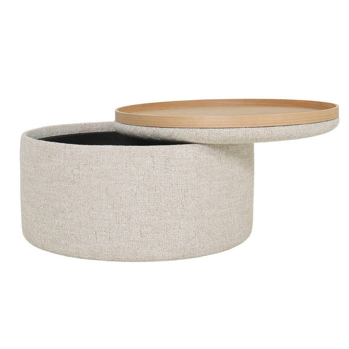 DÉJA Living - Salontafel Beige|Naturel - Incl. Opbergruimte - Zara