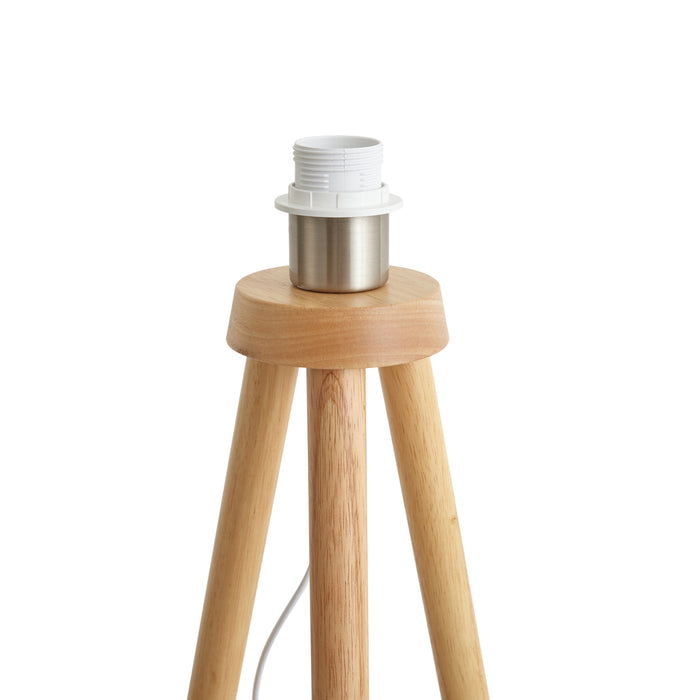 QAZQA Scandinavische vloerlamp tripod hout - Lou