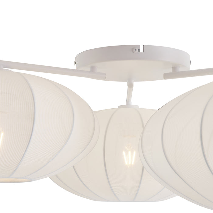 QAZQA Japandi plafondlamp wit 3-lichts - Multi Bida