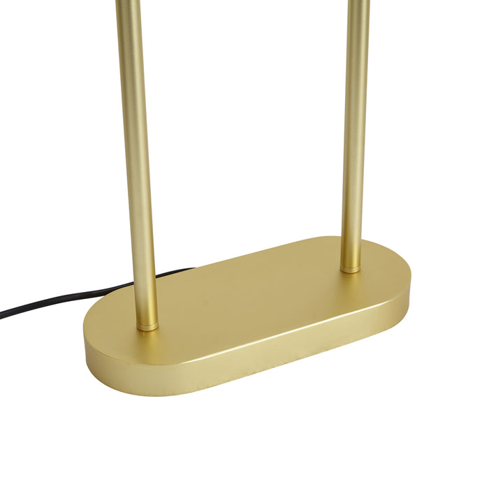 QAZQA Moderne tafellamp messing - Thijmen