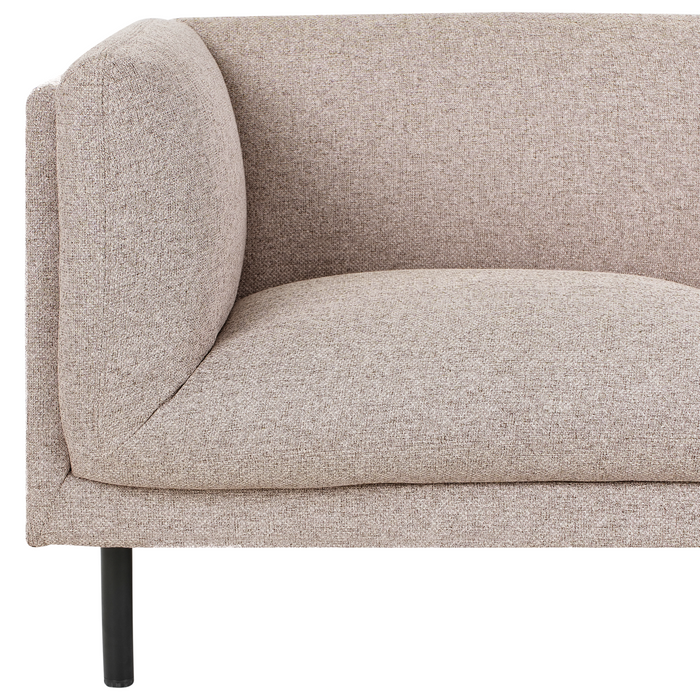 Beliani - VORGOD - Driezitsbank - Lichtbruin - Polyester